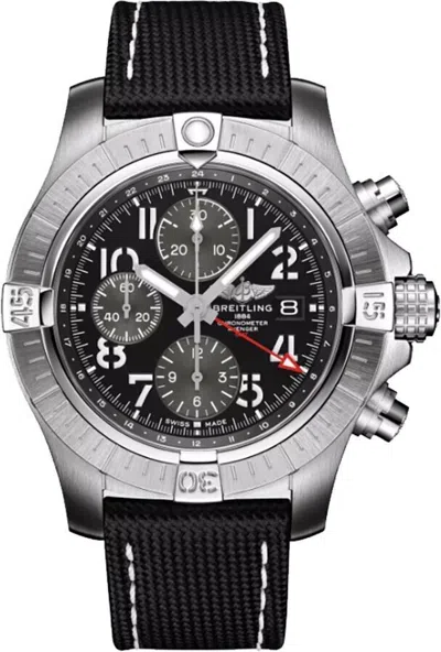 Pre-owned Breitling Avenger Chronograph Gmt 45 Black Dial Mens Luxury Watch On Sale Online