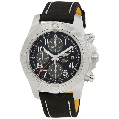 Breitling Avenger Chronograph Gmt Automatic Chronometer Black Dial Men's Watch A24315101b1x1 In Anthracite / Black