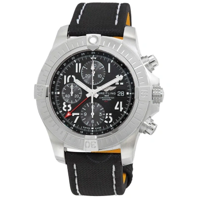 Breitling Avenger Chronograph Gmt Automatic Chronometer Black Dial Men's Watch A24315101b1x2 In Anthracite / Black