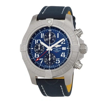 Breitling Avenger Chronograph Gmt Automatic Chronometer Blue Dial Men's Watch A24315101c1x1