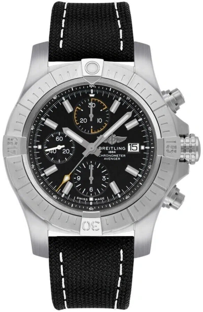 Pre-owned Breitling Avenger Chronograph Luxury Black Dial Mens Watch Online Sale 31% Off