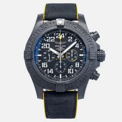 Pre-owned Breitling Avenger Hurricane Xb1210 Black Carbon Automatic Men's Wristwatch 50 Mm