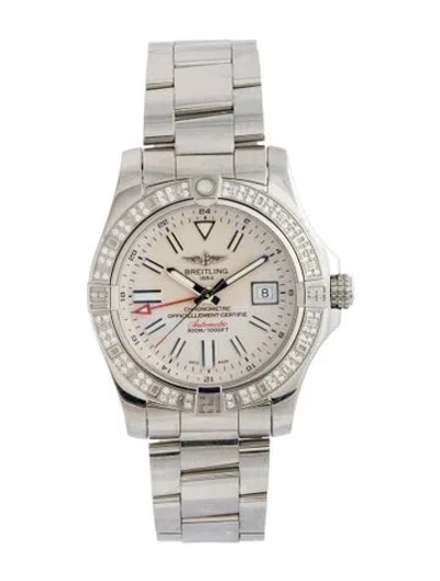 Pre-owned Breitling Avenger Ii Gmt Watch, 43mm In Multi
