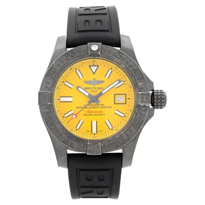 Pre-owned Breitling Avenger Ii Seawolf Black Steel Automatic Mens Watch M17331e2/i530-153s