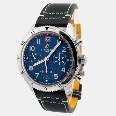 Pre-owned Breitling Avi Chronograph 42 Tribute To Vought F4u Corsair A233801a1c1x1 Automatic Blue Stainless Steel Men's 