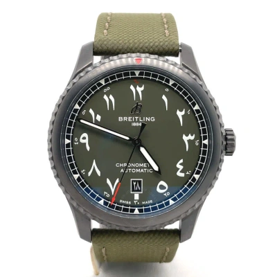 Breitling Aviator 8 Automatic Chronometer Green Dial Men's Watch M173153a1l1x1 In Gray