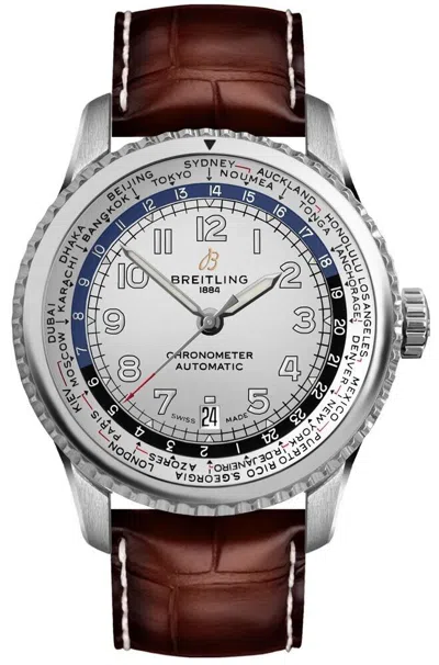Pre-owned Breitling Aviator 8 B35 Automatic Unitime Luxury Mens Watch On Sale Online