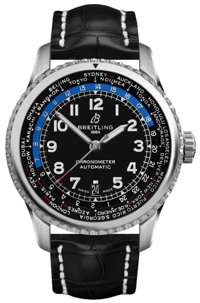 Pre-owned Breitling Aviator 8 B35 Automatic Unitime Mens Luxury Watch Ab3521u41b1p2