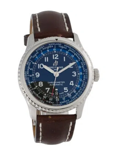 Pre-owned Breitling Aviator 8 B35 Unitime Watch In Multi