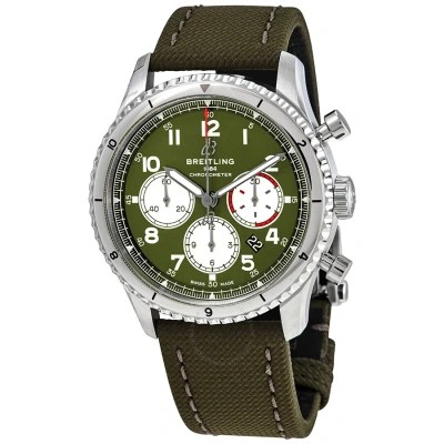 Breitling Aviator 8 Curtiss Warhawk Chronograph Automatic Men's Watch Ab01192a1l1x2 In Green