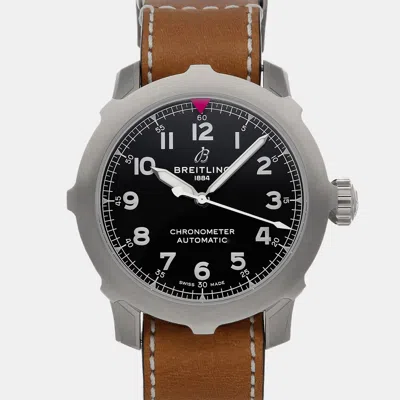 Pre-owned Breitling Aviator Super 8 Ab2040101b1x1 Black Automatic Men's Watches 46mm