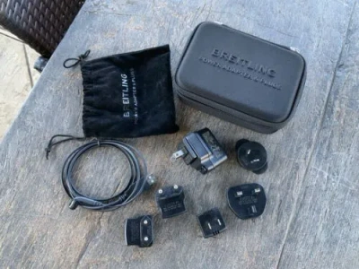Pre-owned Breitling B50/ B55 Charging Kit, Set Charger, Adapter, Power Cable And Plugs