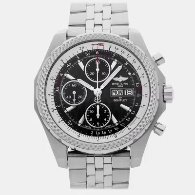 Pre-owned Breitling Bentley Gt Racing A1336313/b960 Black Stainless Steel Automatic Men's Watches 44mm