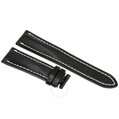 Breitling Black Leather Strap 24-20 Mm 441x