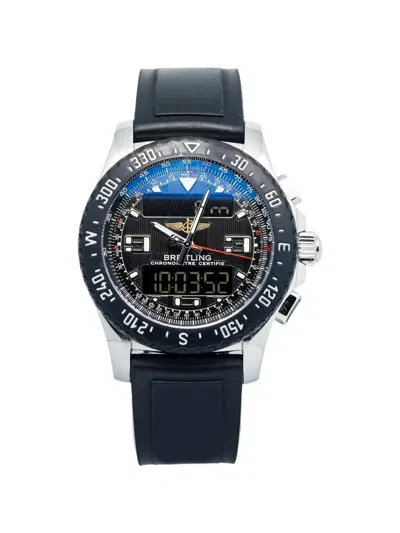 Pre-owned Breitling Black Rotating Bezel Airwolf Raven 43mm