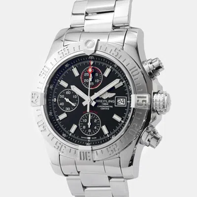 Pre-owned Breitling Black Stainless Steel Avenger Ii A1338111/bc32 Automatic Men's Wristwatch 43 Mm