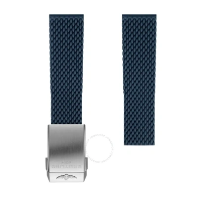 Breitling Blue Mesh Rubber Strap 22mm