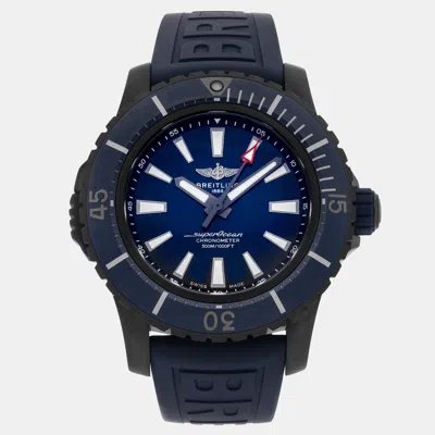 Pre-owned Breitling Blue Superocean Automatic Men's Wristwatch 48 Mm