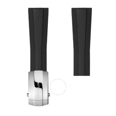 Breitling Breilting Black Rubber Strap 22mm