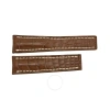 BREITLING BREITLING BROWN STRAP WITH WHITE STITCHING 24-20MM BUCKLE NOT INCLUDED.
