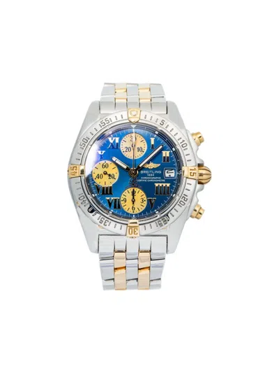 Pre-owned Breitling Chrono Cockpit 39mm Watch In Blue