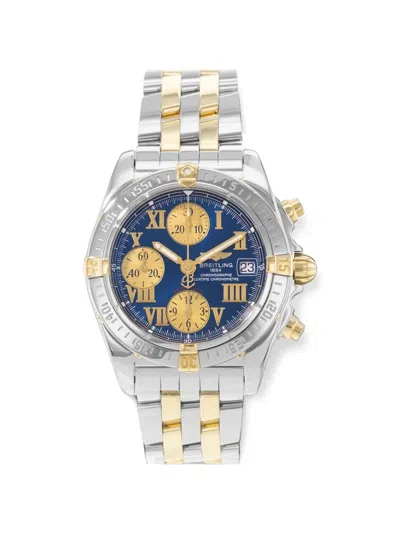 Pre-owned Breitling Chrono Cockpit 39mm Watch In Blue