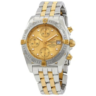 Breitling Chrono Cockpit Chronograph Automatic Gold Dial Men's Two Tone Watch B1335812/h505.361d