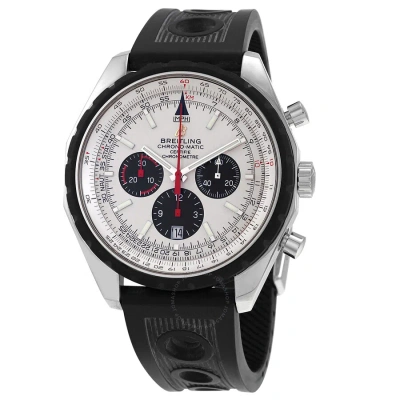 Breitling Chrono-matic 49 Chronograph Automatic Chronometer Silver Dial Men's Watch A1436002/g658.20 In Black