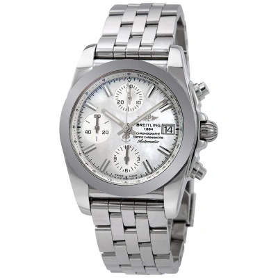 Breitling Chronomat 38 Chronograph Automatic Chronometer Watch W1331012-a774-385a In Mop / Mother Of Pearl