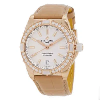Pre-owned Breitling Chronomat 38mm Automatic Diamond Ladies Watch R17356531g1p1