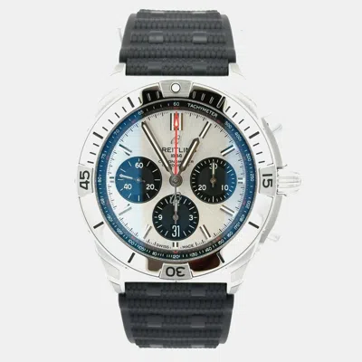 Pre-owned Breitling Chronomat 42 B01 Ab0134101g1s2 Automatic Silver Stainless Steel Men's Wristwatch 42 Mm