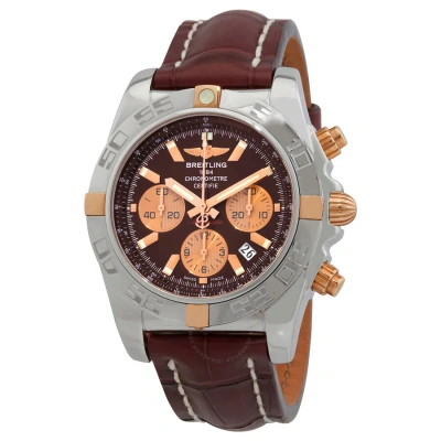 Breitling Chronomat 44 Chronograph Automatic Red Dial Men's Watch Ib011012/k524.735p.a20ba.1 In Brown