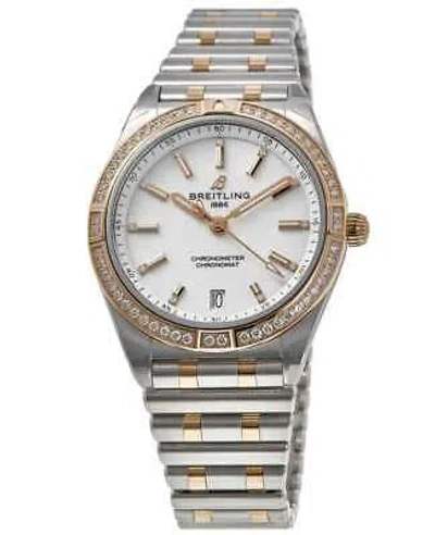 Pre-owned Breitling Chronomat Automatic 36 Mother Of Women's Watch U10380591a2u1