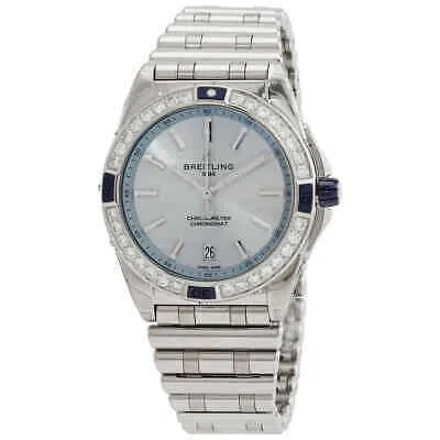 Pre-owned Breitling Chronomat Automatic Chronometer Diamond Blue Dial Unisex Watch