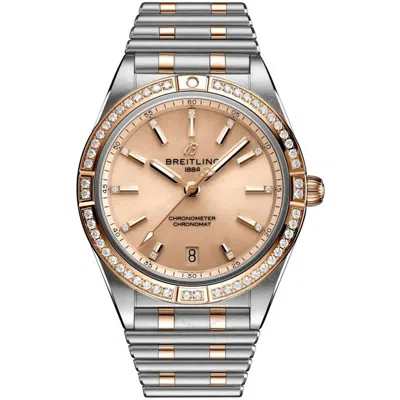 Breitling Chronomat Automatic Diamond Ladies Watch U10380591k1u1 In Metallic