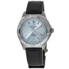 Breitling Chronomat Automatic Gmt 40 Ice Blue Dial Platinum Bezel Black Rubber Strap Men's Watch P32398101c1s1