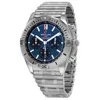 BREITLING PRE-OWNED BREITLING CHRONOMAT B01 42 CHRONOGRAPH AUTOMATIC BLUE DIAL MEN'S WATCH AB0134101C1A1