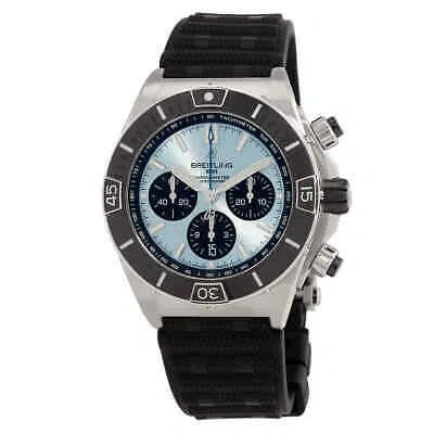 Pre-owned Breitling Chronomat B01 44mm Chronograph Ice Blue Automatic Chronometer Men's