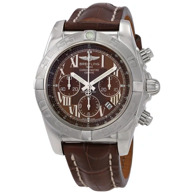 Breitling Chronomat B01 Chronograph Automatic Chronometer Brown Dial Men's Watch Ab011011/q566.739p.