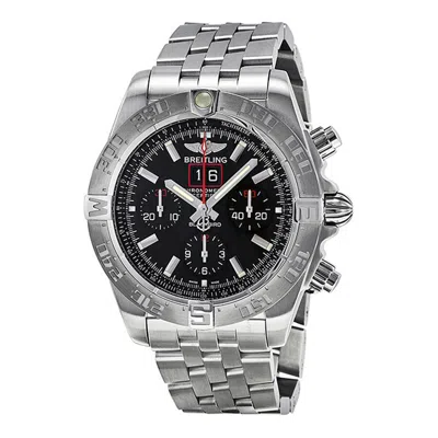 Breitling Chronomat Blackbird Automatic Chronograph Black Dial Men's Watch A4436010-bb71ss In Silver Tone/black