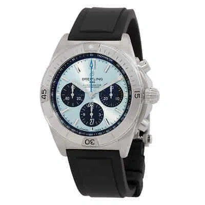 Pre-owned Breitling Chronomat Chronograph Automatic Chronometer Blue Dial Men's Watch