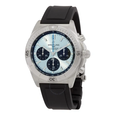 Breitling Chronomat Chronograph Automatic Chronometer Blue Dial Men's Watch Pb0134101c1s1 In Black / Blue