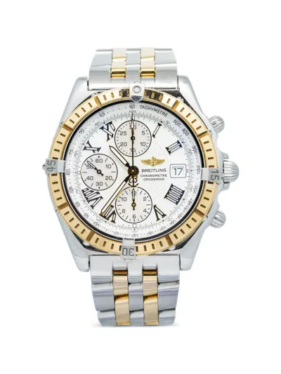Pre-owned Breitling Chronomat Crosswind 43mm Watch In Gold