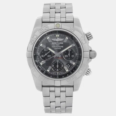 Pre-owned Breitling Chronomat Japan Limited Edition Gray Dial Watch 44 Mm In Grey