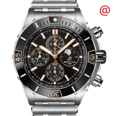 Breitling Chronomat Perpetual Chronograph Automatic Chronometer Black Dial Men's Watch I19320251b1a1 In Metallic