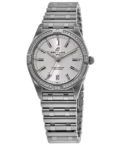 Pre-owned Breitling Chronomat Quartz 32 White Dial Women's Watch A77310591a1a1
