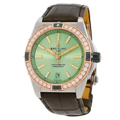 Pre-owned Breitling Chronomat Super Automatic 38mm Diamond Ladies Watch U17356531l1p1