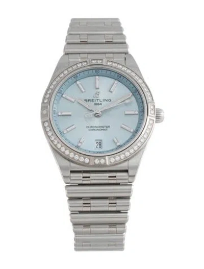 Pre-owned Breitling Chronomat Watch, 36mm In Multicolor
