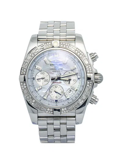 Pre-owned Breitling Chronometre Diamond 44mm Watch In Neutral