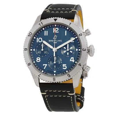 Pre-owned Breitling Classic Avi 42 Chronograph Automatic Blue Dial Men's Watch